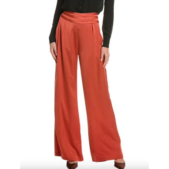 RAMY BROOK Pants NEW Size 0 Full Length Joss Pant $385 Burnt Sienna - Picture 1 of 5